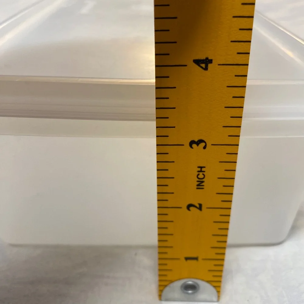 Vintage Tupperware Servalier Rectangular Storage Container 678-3 677-3 White Lid